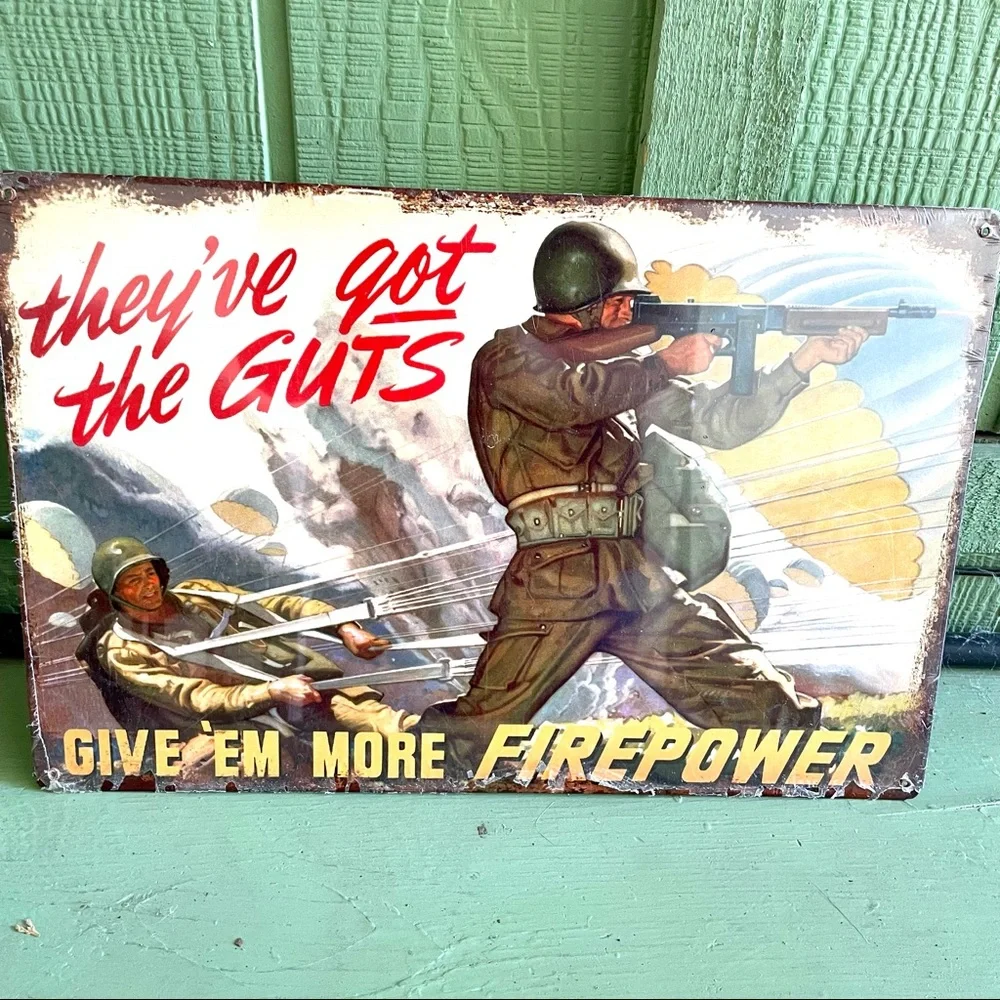NEW Heavy Duty Steel They’ve Got The Guts Metal Sign